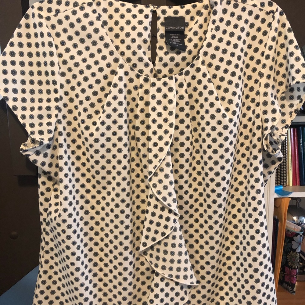 Covington ruffle top